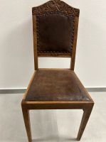 Antiker Stuhl mit Leder Bayern - Fensterbach Vorschau