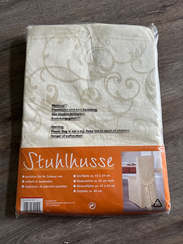 Stuhlhusse beige in Geyer