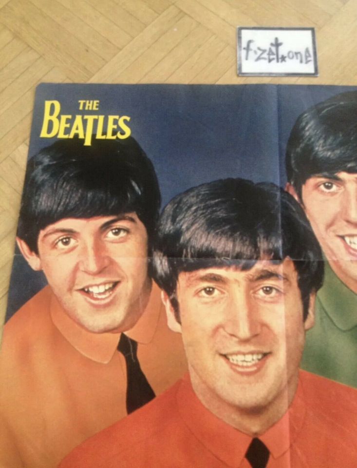 »THE BEATLES« Poster - original 80er Jahre - pop Rocky Magazin in Hunderdorf