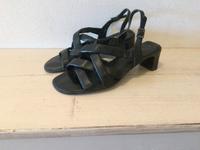 Jana Sandaletten schwarz Größe 5 Echtleder Leder Sandalen Absatz Bayern - Ustersbach Vorschau