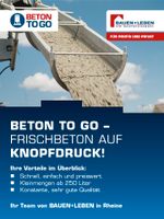 Betontankstelle, Beton2Go, Frischbeton, Estrich / BAUEN+LEBEN Nordrhein-Westfalen - Rheine Vorschau