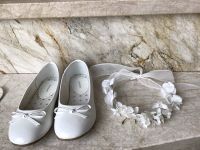 Hochzeit Kommunion weiße Schuhe und Kranz Gr. 31 Bayern - Olching Vorschau