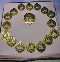 Goldener Ring Moskau Badge Pin Abzeichen Set Rarität ! Anschauen! Sachsen-Anhalt - Halle Vorschau