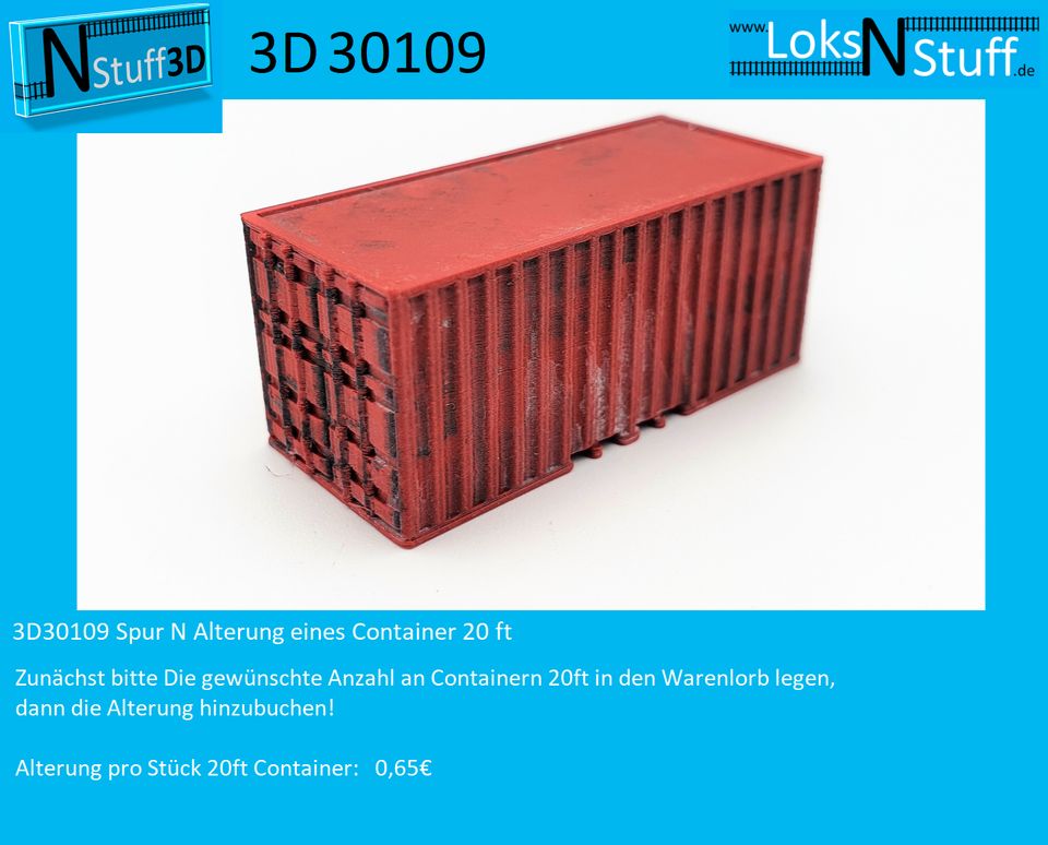 3D37000 Spur N 10x Container 40 ft B-Ware mit Produktionsmängeln in Eschwege