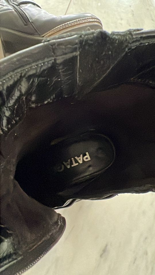 Stiefelette Designer Boots Stiefel Leder schwarz Größe 38 in Ertingen