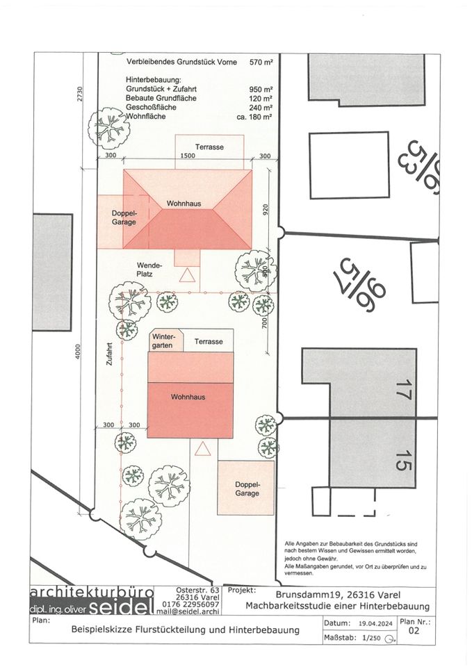 Beste Lage! Mitten in Obenstrohe! Objekt mit Doppelgarage, Wintergarten und Spielplatz vor der Tür! +++ Option Hinterbebauung! in Varel