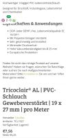 Gewebeschlauch  19x27 Tricolair Lebensmittelschlauch  20 bar Nordrhein-Westfalen - Herzebrock-Clarholz Vorschau