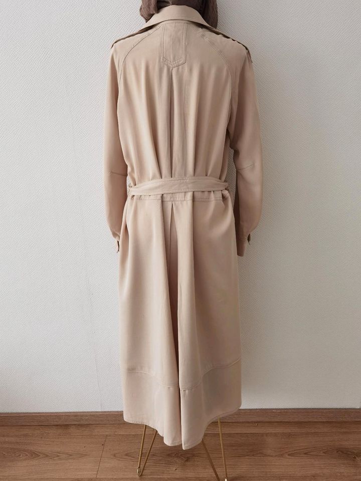 Kleid lang Zara sprls M Blusrnkleid Maxikleid beige elegant in Mannheim