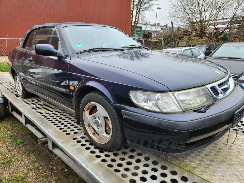 Schlachtfest! Saab 9-3 Cabrio 2,0 Automatik Leder 2006 blau in Eschweiler