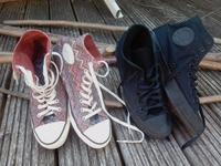 Chucks All Star, Sneaker, Gr. 41, schwarz / lila Zickzack Kreis Pinneberg - Barmstedt Vorschau