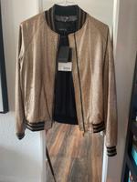 Jacke Blouson Bomberjacke Gold Glitzer Gr M neu mit Etikett Geox Lübeck - St. Lorenz Nord Vorschau