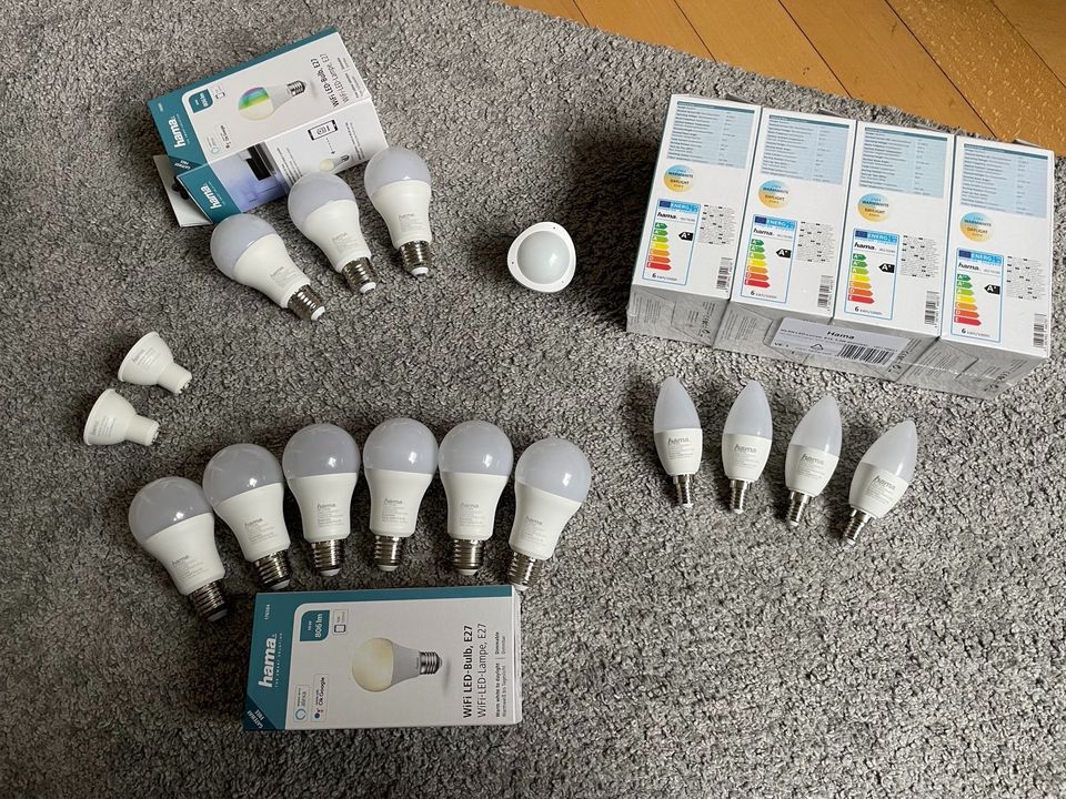 HAMA Wlan Smart Home Set 22 Teile E27 E14 Beweg.meld. Umstieg Hue in Hamburg