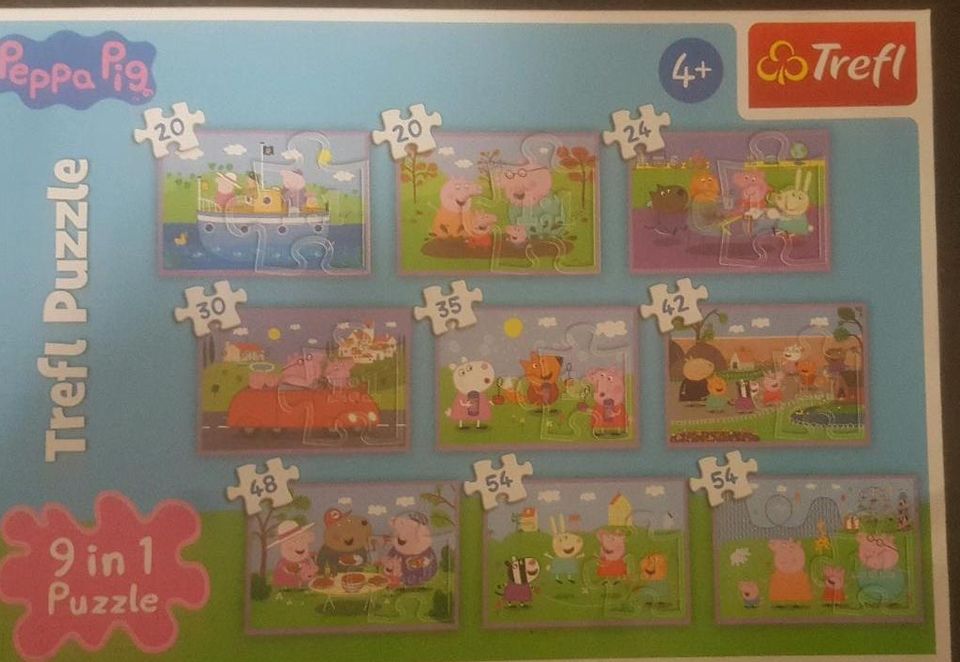 Peppa Pig Puzzle 9 in 1 Puzzle in Dannenberg (Elbe)