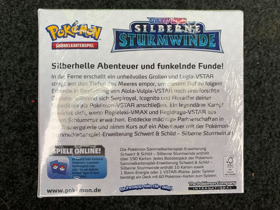 Pokémon Pokemon Silberne Sturmwinde Display deutsch OVP in Jena