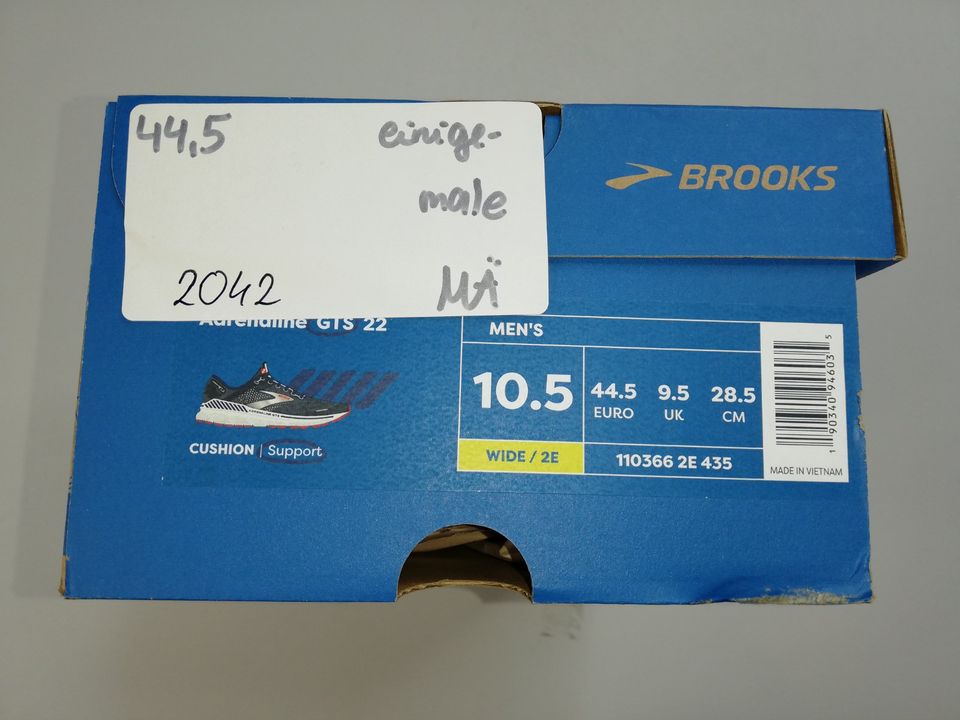 Brooks ADRENALINE Gts 22 Herren Laufschuhe Schuhe Sneaker Gr.44,5 in Mühlacker