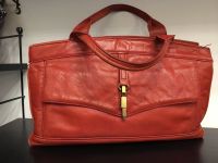 Handtasche clutch ROT Leder 70er 80er Henkeltasche Vintage retro Berlin - Wilmersdorf Vorschau