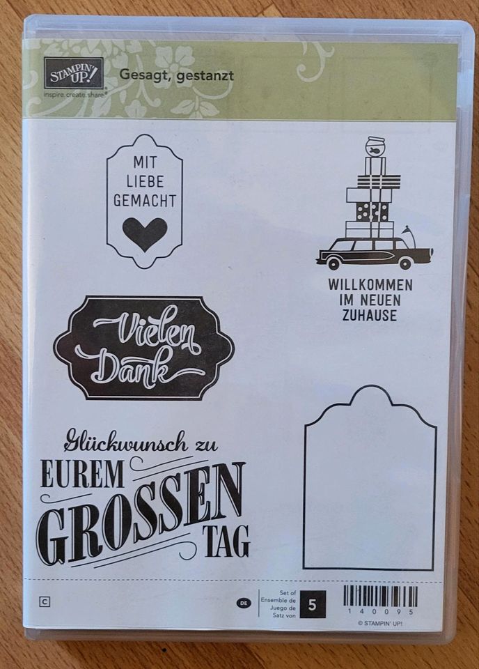 Stampin Up Stempelset Gesagt, gestanzt NEU in Hamburg