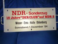 Zuglaufschild NDR Sonderfahrt Der Club 1.12.84 Weser Ems Halle Nordrhein-Westfalen - Halle (Westfalen) Vorschau