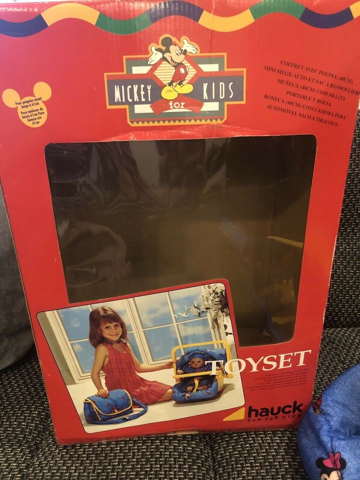 Hauck Mickey Rarität toyset Puppe Tasche 70er Mädchen alt Retro in Sonnefeld