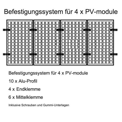 Photovoltaik PV Halter Befestigung Sandwichdach Trapezdach in Wewelsfleth