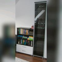 Wohnzimmer 3-tlg. weiß-braun-Glas | Vitrine | Schrank | Kommode Mecklenburg-Vorpommern - Stralsund Vorschau