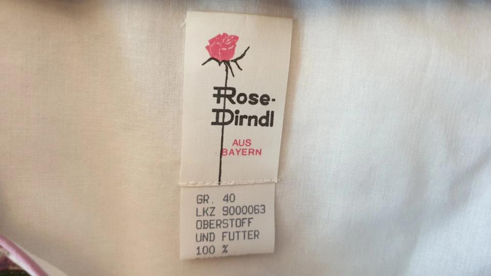 Dirndl Kleid rosa Blumen rosa Schürze kurzer Arm in Schwarzenbach a d Saale