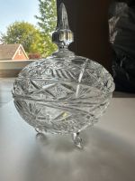 Vintage Kristallklare Glasfußdose mit Deckel Nordrhein-Westfalen - Warendorf Vorschau