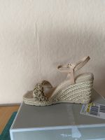 Leder Damensandalette beige gold Größe 36 Rheinland-Pfalz - Speyer Vorschau