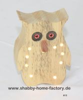 Weihnachtsdeko, Holzeule beleuchtet, Dekoeule, Esche massiv Bayern - Retzstadt Vorschau