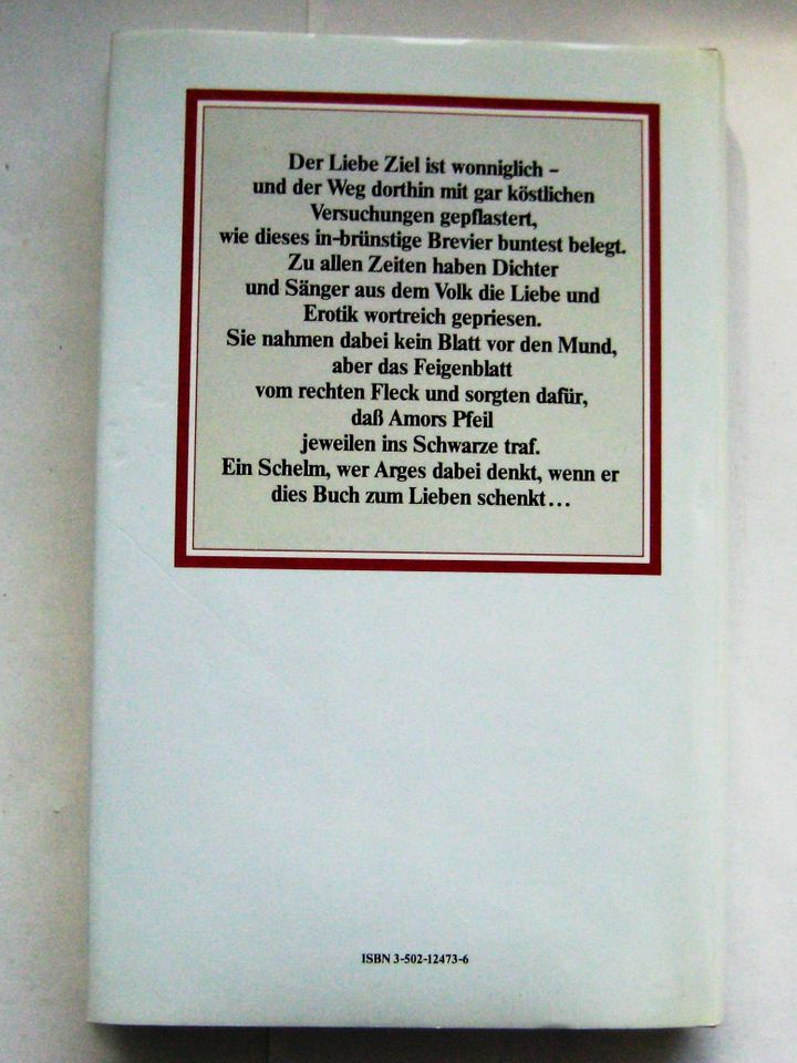 Buch: „Brevier mit liederlichen Liedern“ ISBN 3502124736 (1984) in Essen