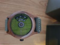 Armbanduhr Unisex Holzziffernblatt grün, italienische Uhr Niedersachsen - Hohnhorst Vorschau