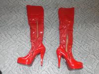 Overknees / Stiefel (rot) Brandenburg - Potsdam Vorschau