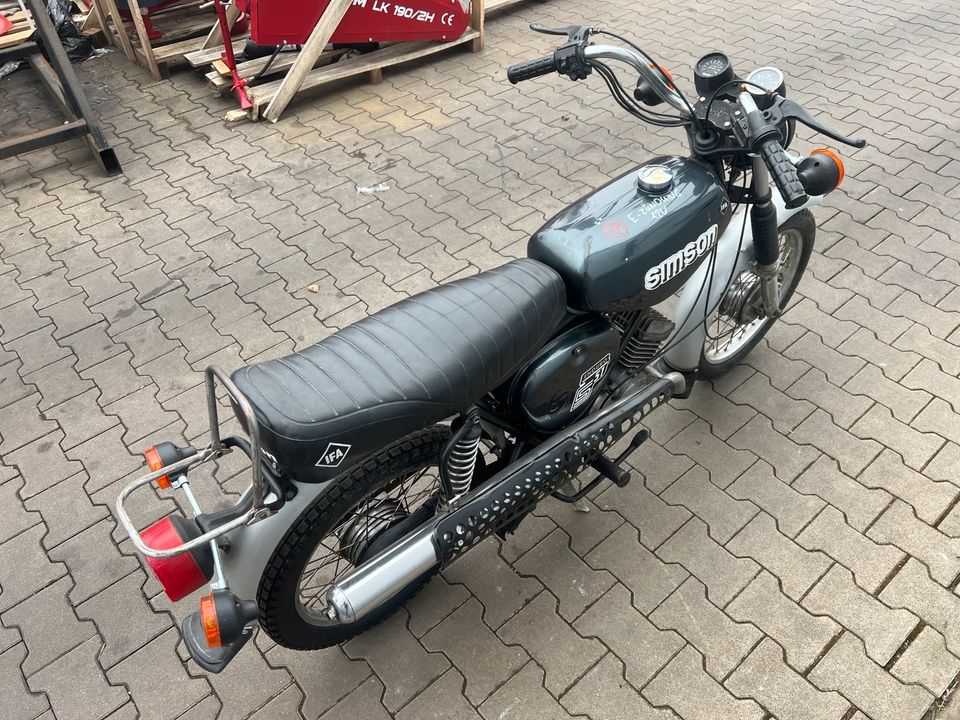 Simson S51E S51 FÄHRT 12V 4-Gang 1988 Moped Mofa A324 in Osterweddingen