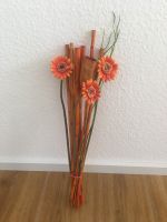 Oranger Dekostrauss aus Bambus & Gerbera Thüringen - Suhl Vorschau