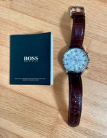 Hugo BOSS Uhr, Herren, Chronograph, braunes Lederarmband Thüringen - Weimar Vorschau