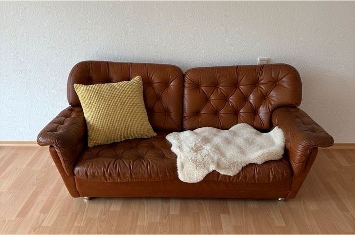 Rustikales Leder Sofa (Echtleder) in Kellmünz an der Iller