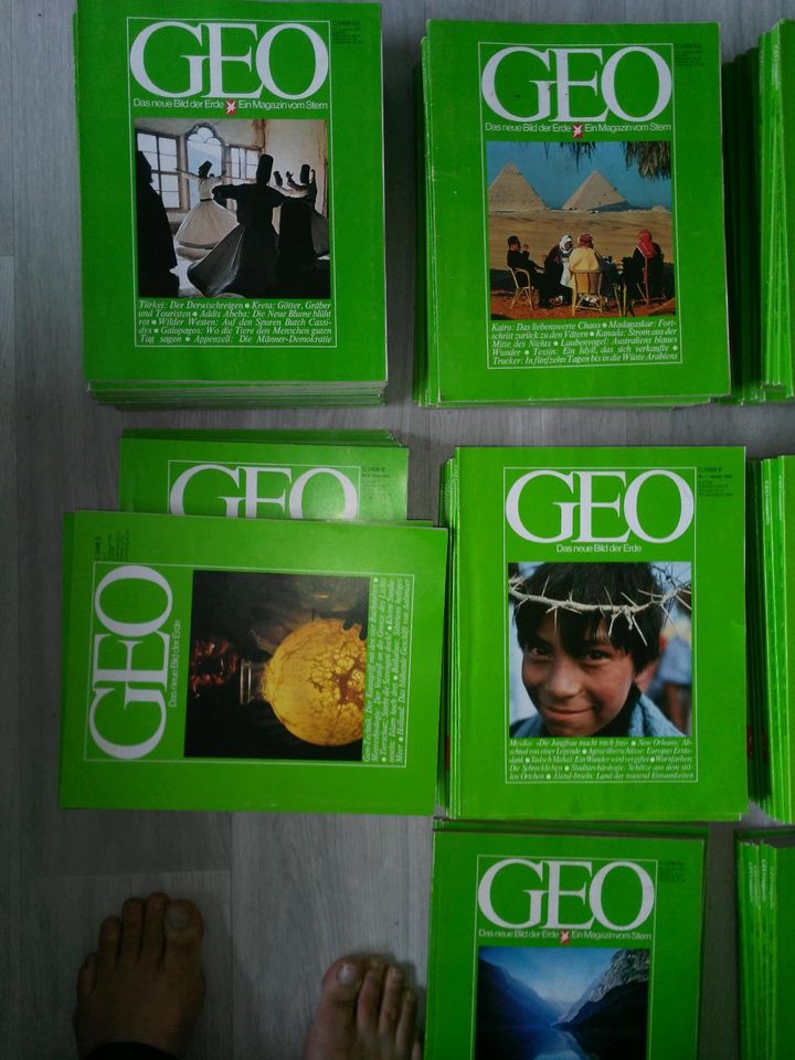 Geo Magazine Hefte 1-12 Jahre Sammlung Jahrgang Zeitschrift 77-86 in Kreuzwertheim