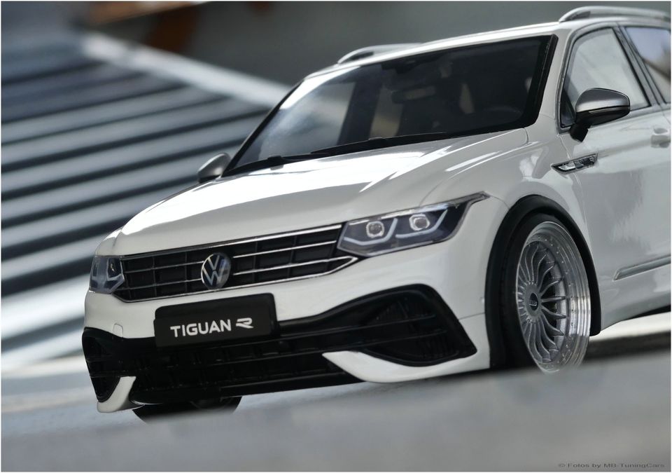 1:18 VW Tiguan R-Line in Weiß Edition mit MBTC Alu-Räder in Weimar