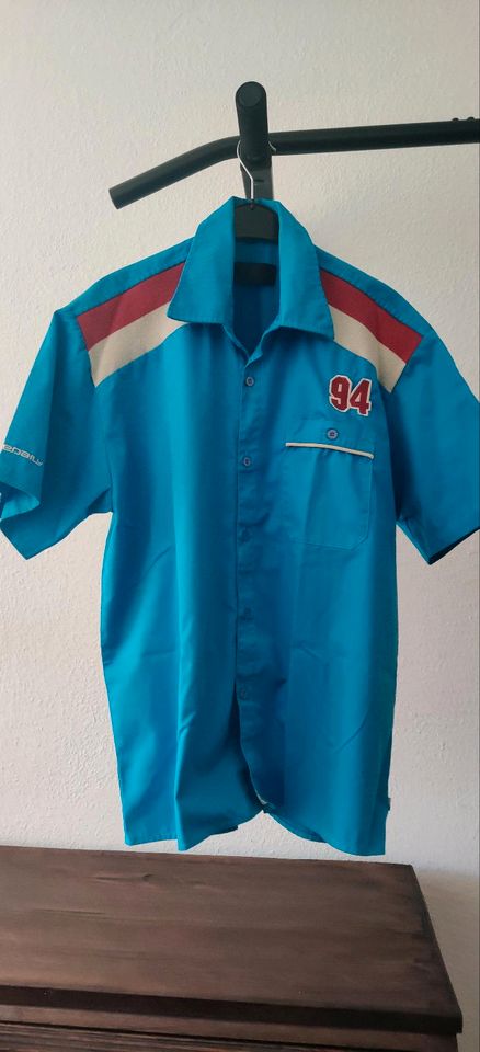 Irie Daily Iriedaily Hemd Herren Bowlingshirt blau L Kurzarm in München