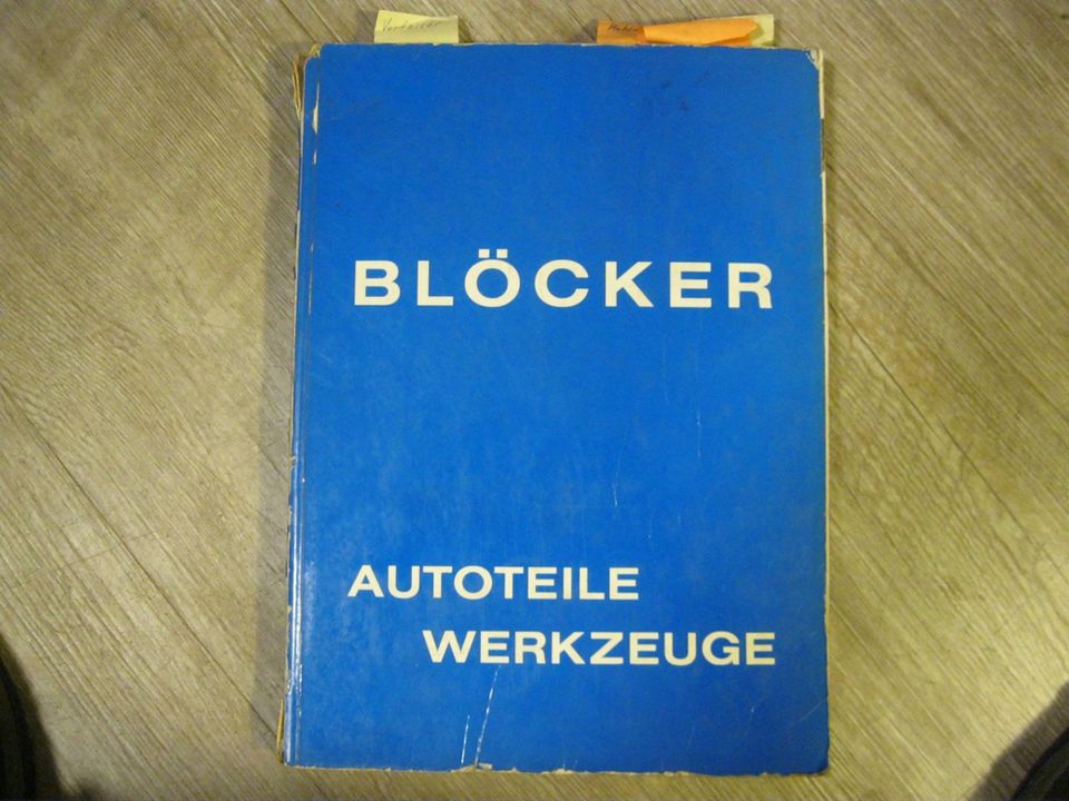 Katalog  Autoteile Werkzeuge Prüfgeräte  Werkstattausrüstung 1967 in Berlin