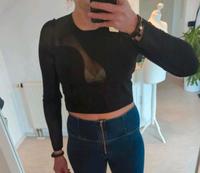 Langarmshirt Cropped schwarz M 38 asymmetrisch Hessen - Alsfeld Vorschau