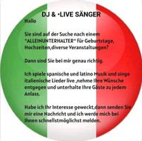 ITALIENISCHER DJ & •LIVE SÄNGER Baden-Württemberg - Pforzheim Vorschau