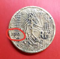 50 Cent Münze Frankreich 2002 Fehlprägung Baden-Württemberg - Markgröningen Vorschau