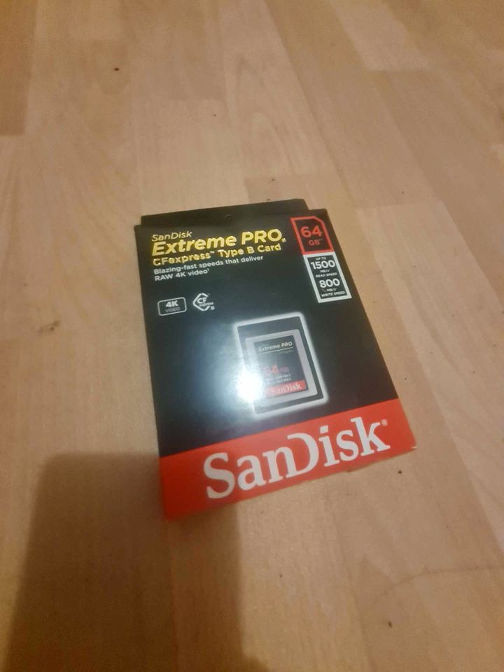 Sandisk Extreme Pro 64GB CF Express card in Baumholder