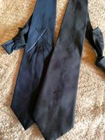 2x Bugatti Krawatte Seide blau schwarz Stacheldraht Muster gothic Dithmarschen - Tellingstedt Vorschau