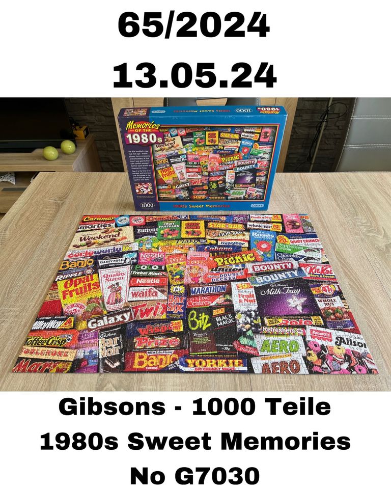 Gibsons 1000 Teile UK Puzzle - 1980s Sweet Memories - No G7030 in Stadtallendorf