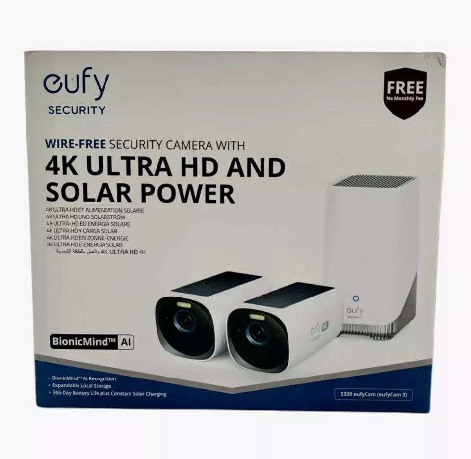 Eufy S330 kabellos Outdoor Solar Kamera Video Überwachung 4K Ultr in Paderborn