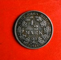 1/2 Mark Deutsches Reich Silbermünze 1913 E Prägezahl: 745.000 St Nordrhein-Westfalen - Wermelskirchen Vorschau