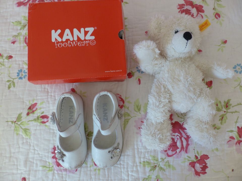 ღ♥Kanz Ballerinas echt Lederღ♥Gr. 23ღ♥weiss in Ursberg