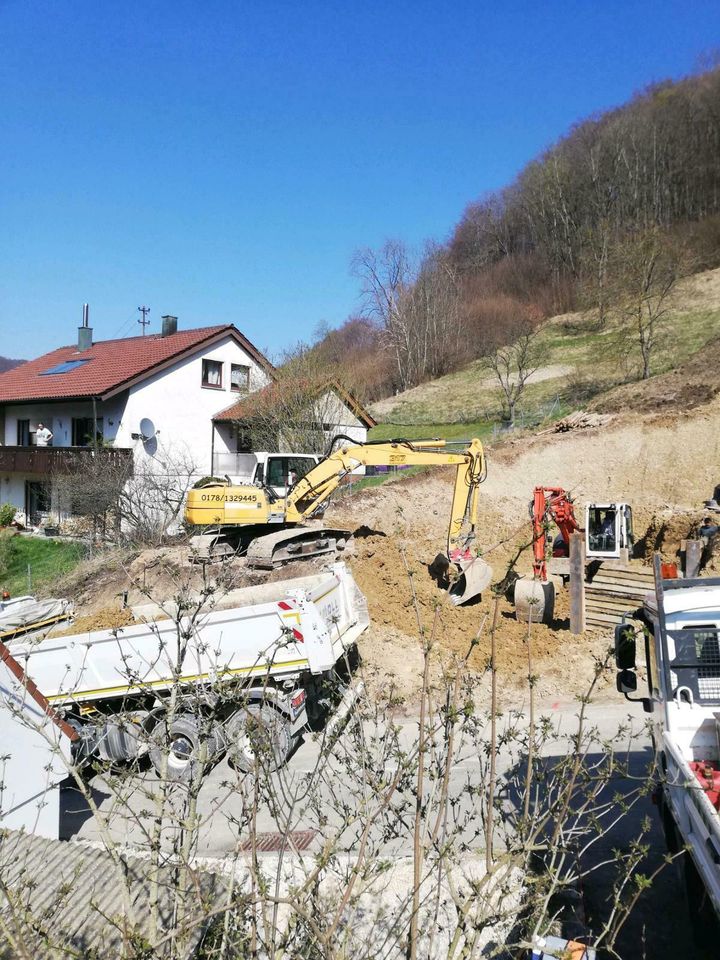 Bagger- und Erdarbeiten, Erdtransport in Geislingen an der Steige